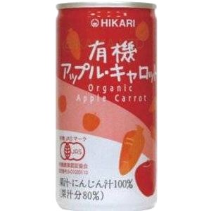 ヒカリ有機アップル・キャロット【190g缶】×1函30缶画像