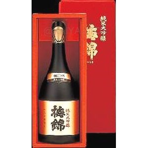 梅錦 純米大吟醸（赤箱） 【720ml】の画像