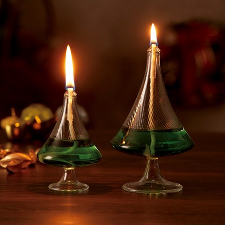  クリスマス テーブル・オイルランプ/ツリー型ランプ(大)(小)+オイルセット/ムラエルナックス/無料プレゼント付き画像