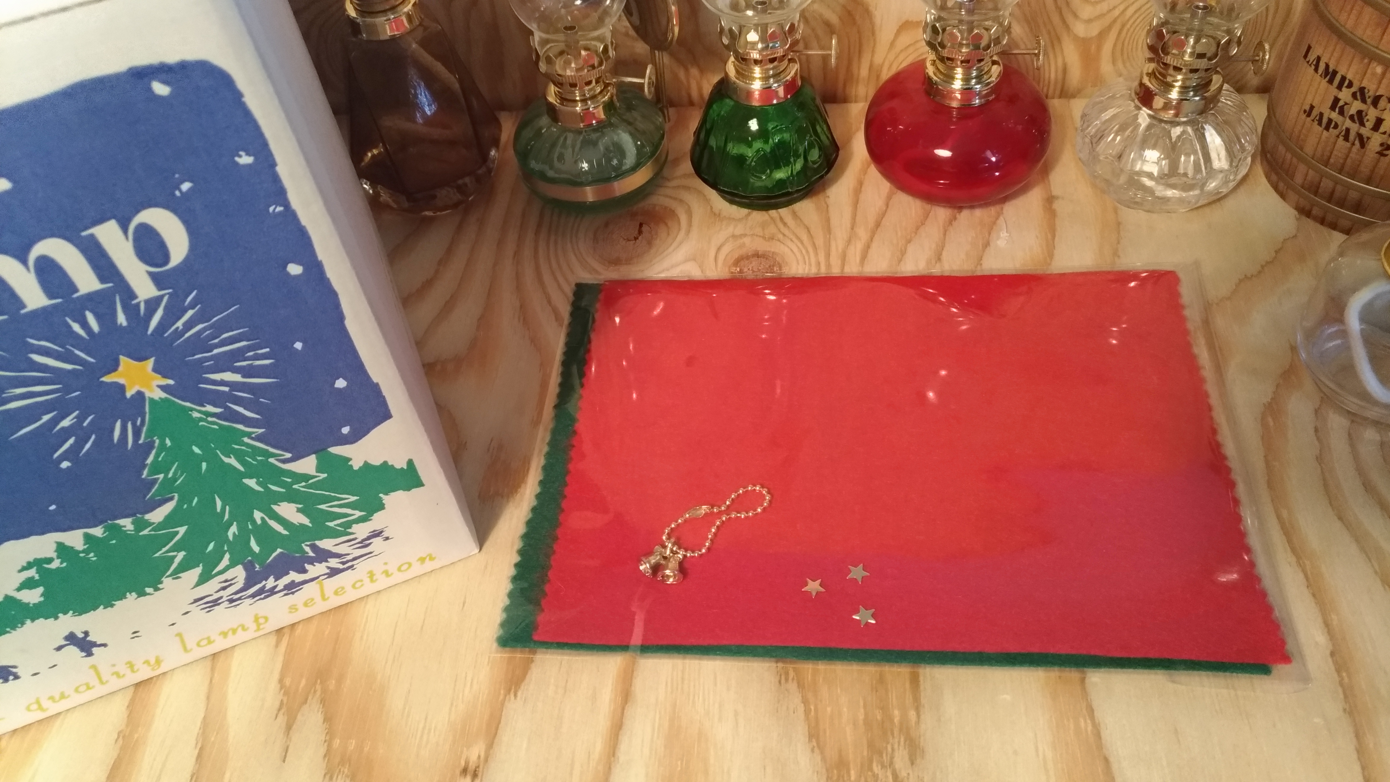  クリスマス テーブル・オイルランプ/ツリー型ランプ(大)(小)+オイルセット/ムラエルナックス/無料プレゼント付き画像