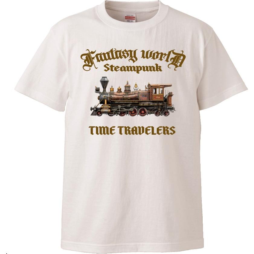 ドライＴシャツ/スチームパンク・タイムトラベラー/蒸気機関車/steampunk/Time-Travelers/Steam trainの画像