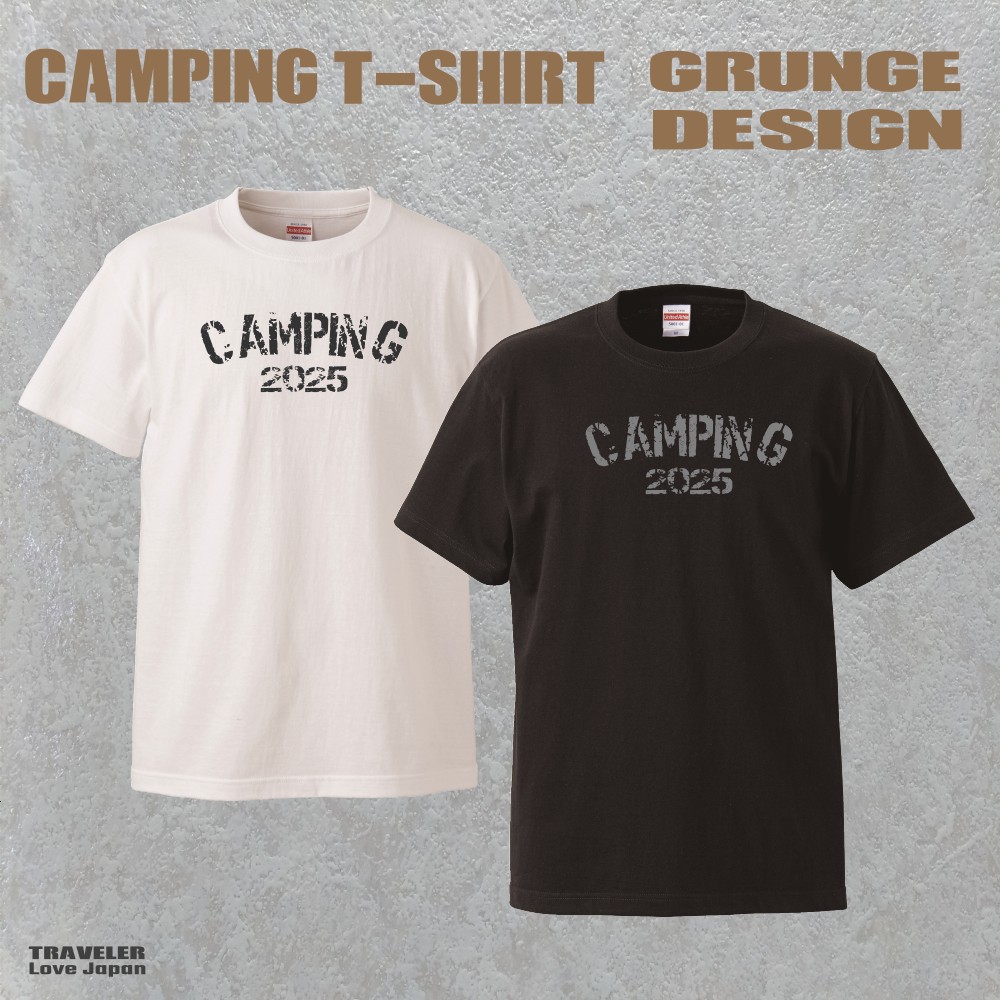 ドライTシャツ/グランジデザイン/キャンピング2025 grunge-camping2025の画像