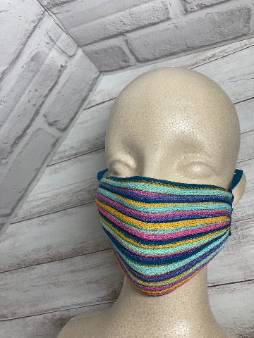 ストライプマスク　ﾊﾟｰﾌﾟﾙ画像