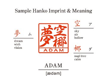 [KANJI de HANKO] Squere type  / Black Birchの画像