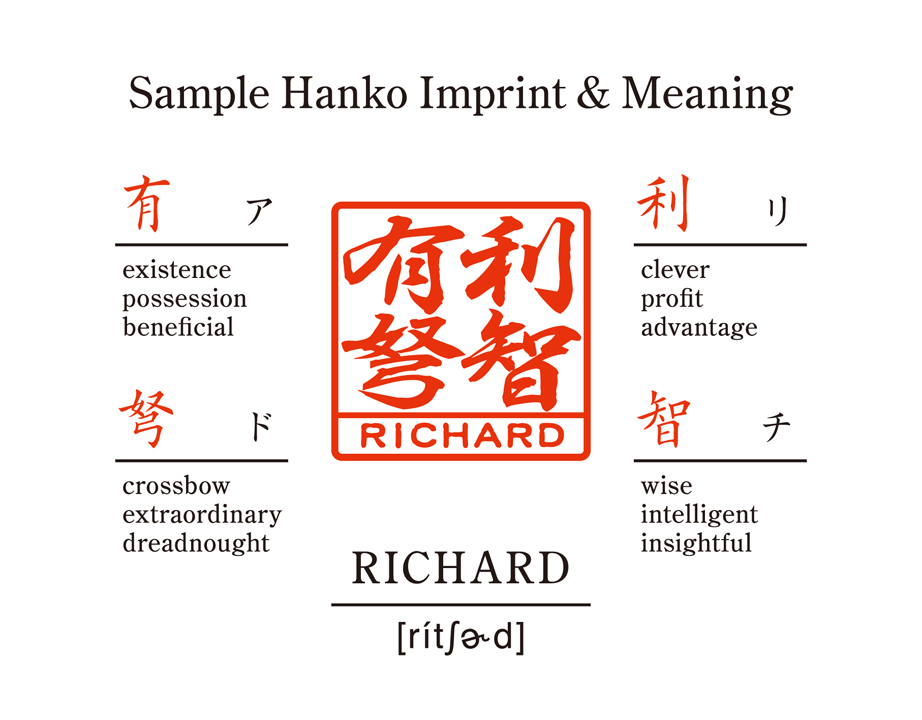 [KANJI de HANKO] Squere type  / Brown Birchの画像