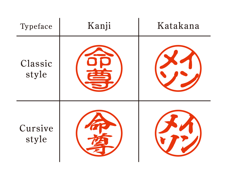 [KANJI de HANKO] Stick type / Brown Birchの画像