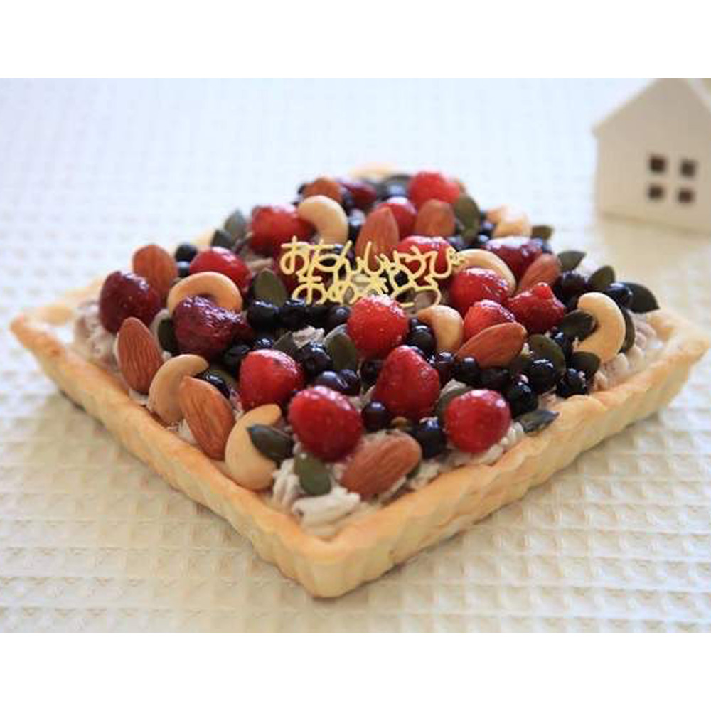 【冷凍便】スクエアケーキ（お誕生日・クリスマス・記念日に）の画像