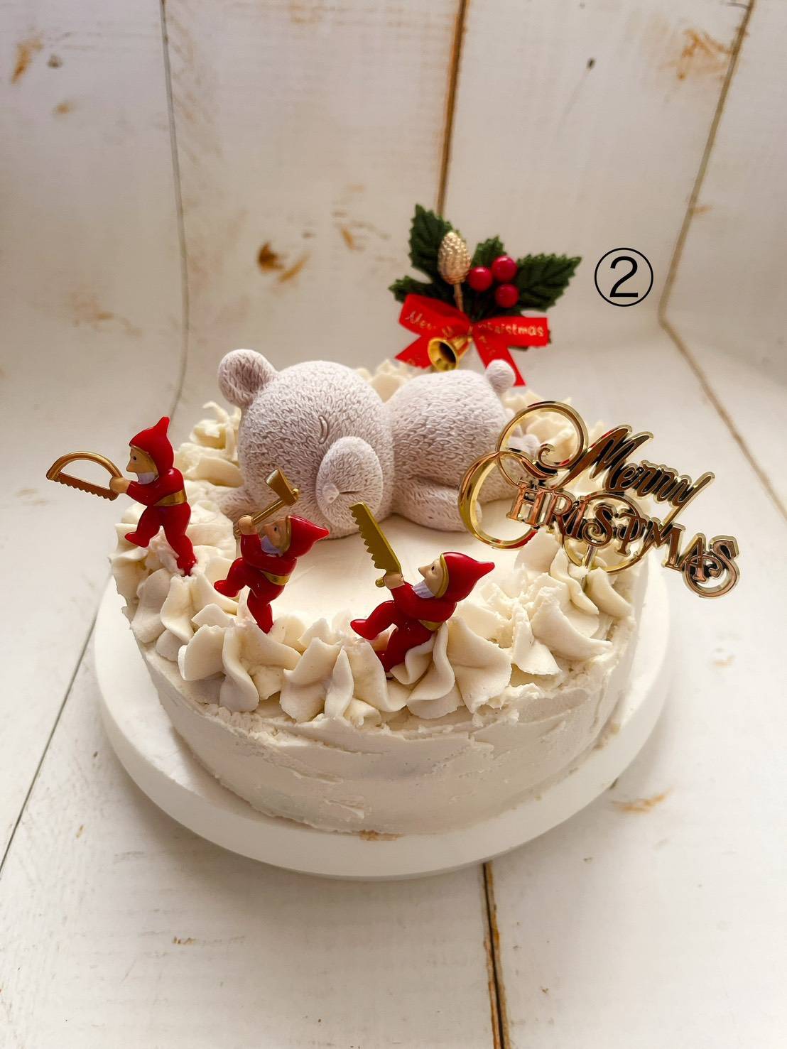 クリスマスケーキの画像