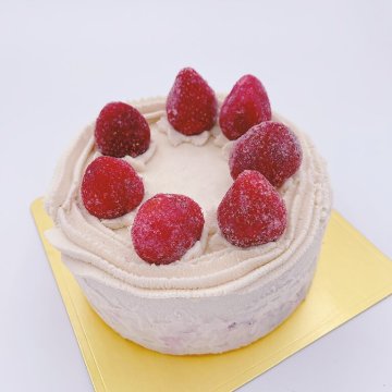 【冷凍便】オーガニック苺のショートケーキの画像