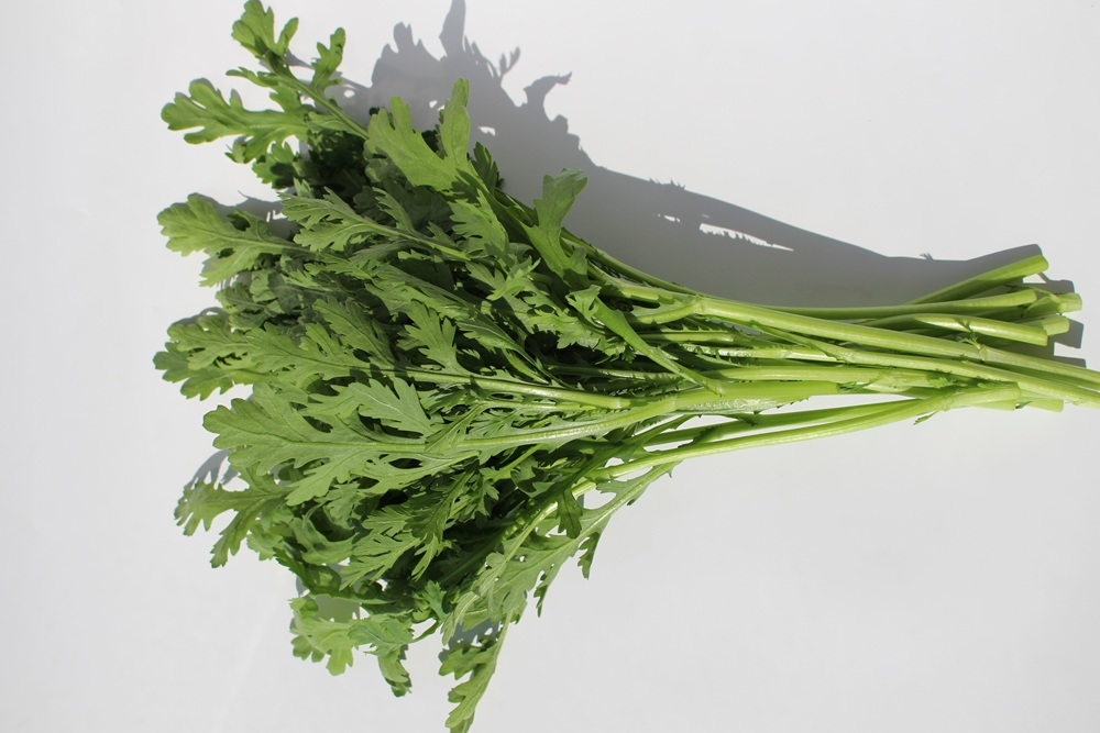 【常温便】佐賀県野菜【サガンベジ】有機JAS春菊(150g)の画像
