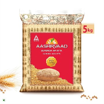 Aashiavaad Atta 5kg (with tex)の画像