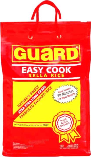Guard Easy Cook Sella Rice 5kg (with tex)の画像
