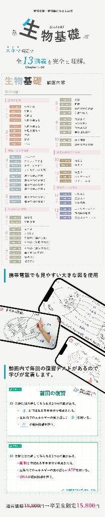 看護学校入学までの生物基礎の画像