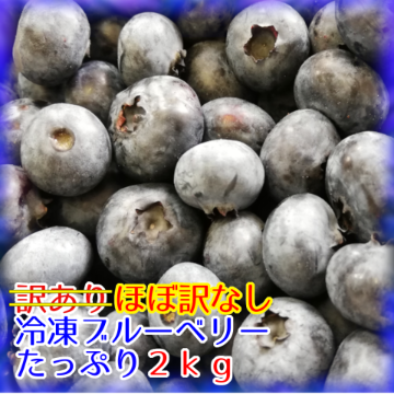 【送料込】ほぼ訳なし冷凍ブルーベリー【たっぷり約２kg】の画像