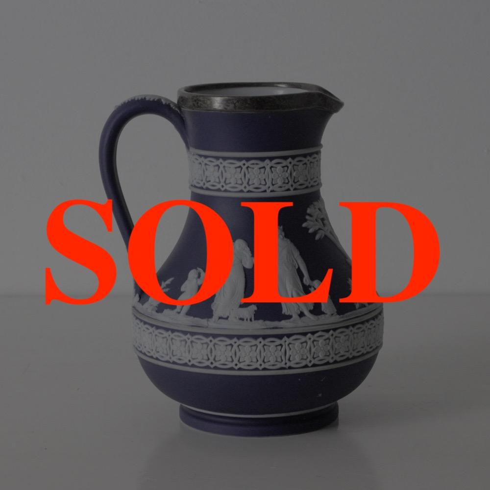 アンティーク ウェッジウッド ジャスパーウェア ジャグの画像