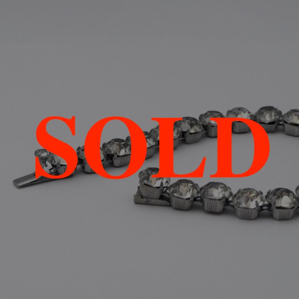 ヴィンテージ ラインストーン ブレスレットの画像