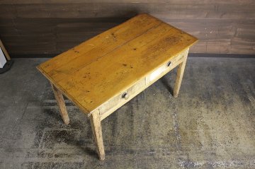イギリス オールドパイン キッチンテーブルの画像