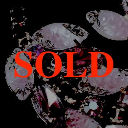 ヴィンテージ カラーラインストーン ブローチの画像