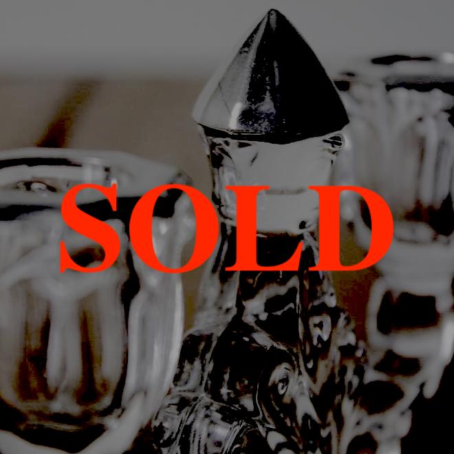 シルバーオーバーレイ キャンドルスタンドの画像