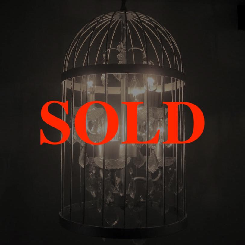 アイアン バードケージ シャンデリアの画像