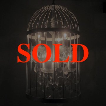 アイアン バードケージ シャンデリアの画像