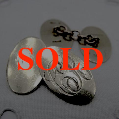 1926-1929年 英国 バーミンガム製 9金 カフリンクスの画像