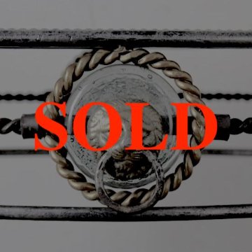 イタリア ヴィンテージ アイアン サイドテーブルの画像