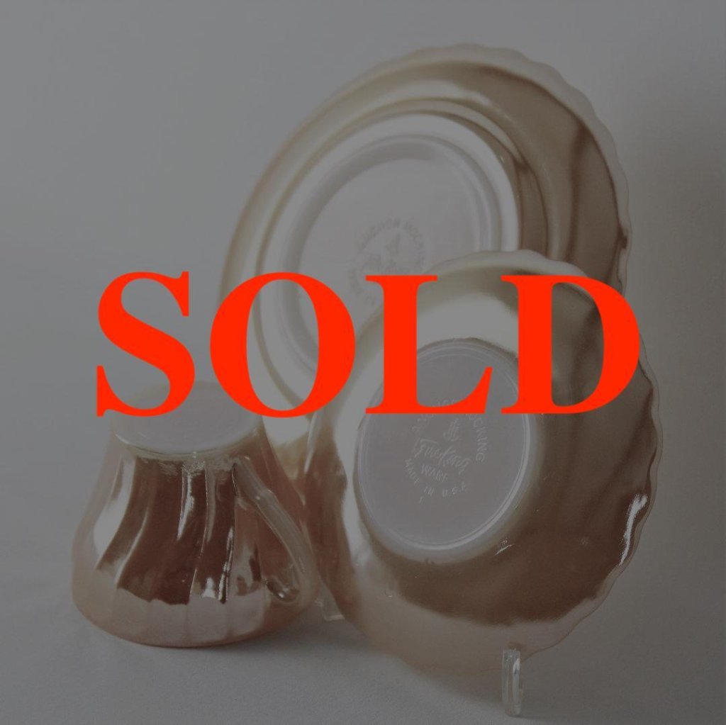 FIRE KING ピーチラスター ティートリオの画像