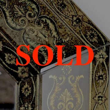 イギリス オクタゴン ウォールミラーの画像