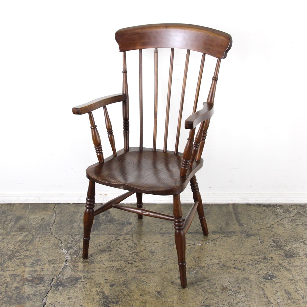 イギリス アンティーク アームチェアの画像