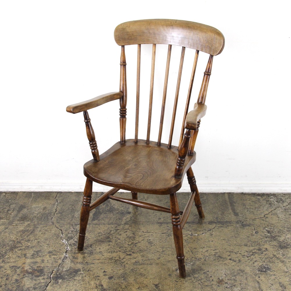 イギリス アンティーク アームチェアの画像