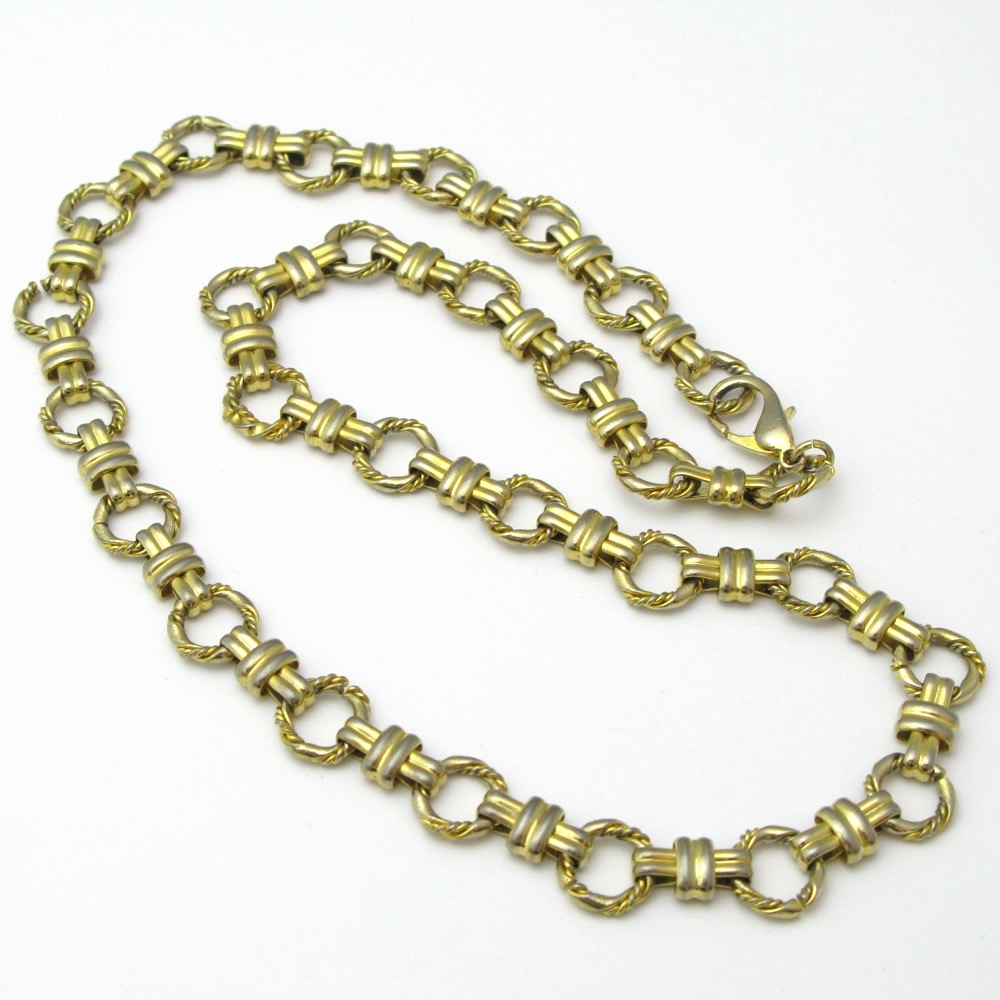 ヴィンテージ ゴールドメタル ネックレスの画像