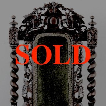 イギリス アンティーク ホールチェアの画像