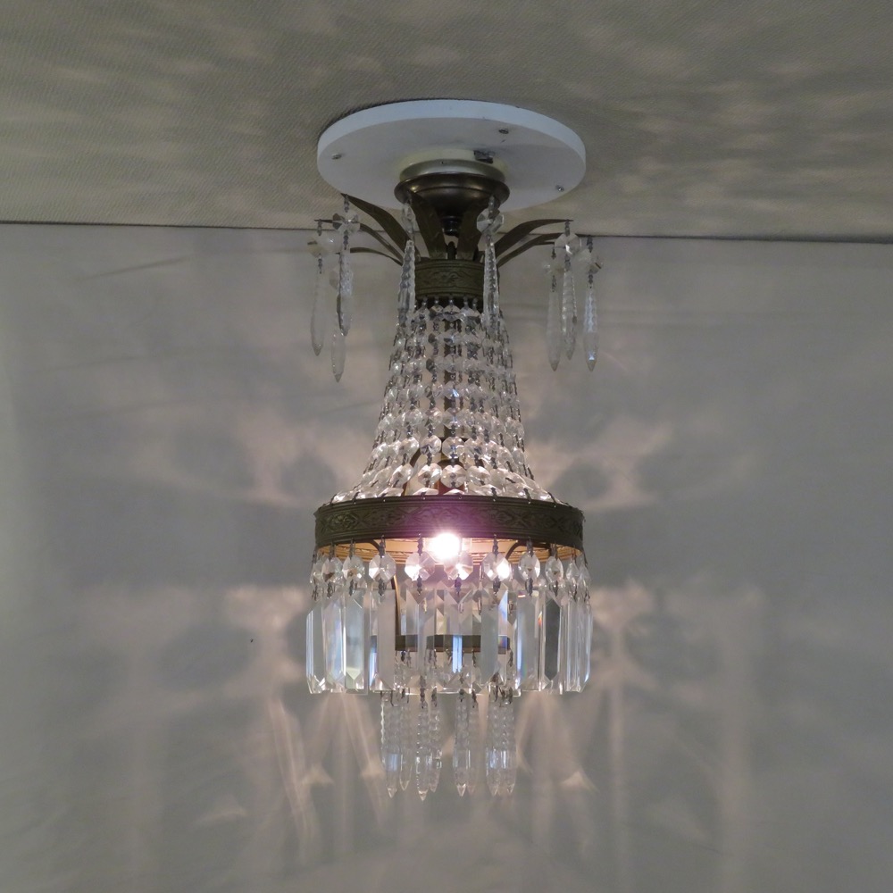 ヴィンテージ バカラスタイル シャンデリアの画像