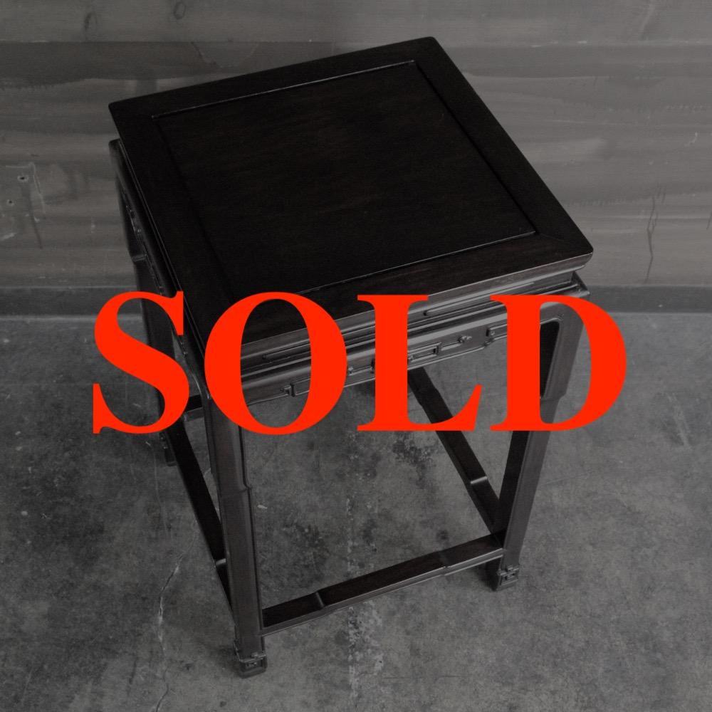 ヴィンテージ 唐木 花台 サイドテーブルの画像