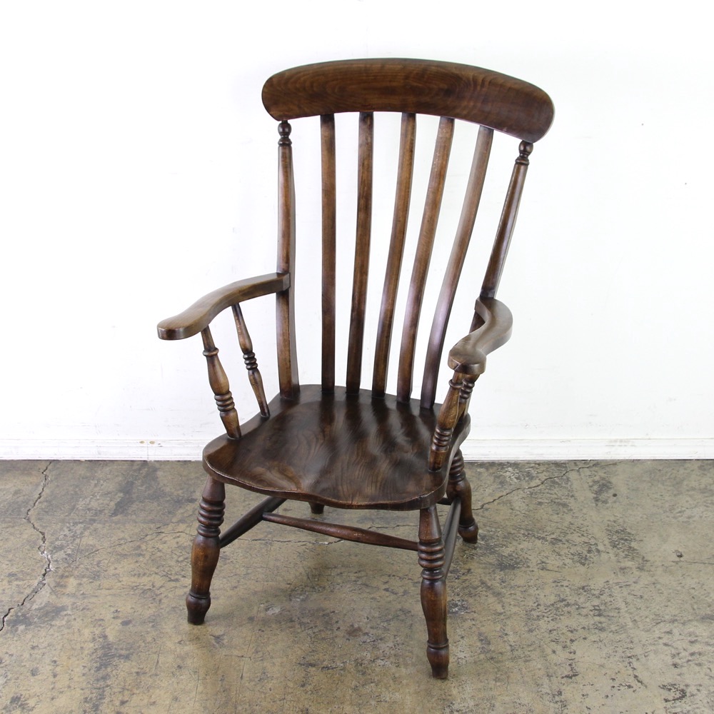 イギリス アンティーク アームチェアの画像