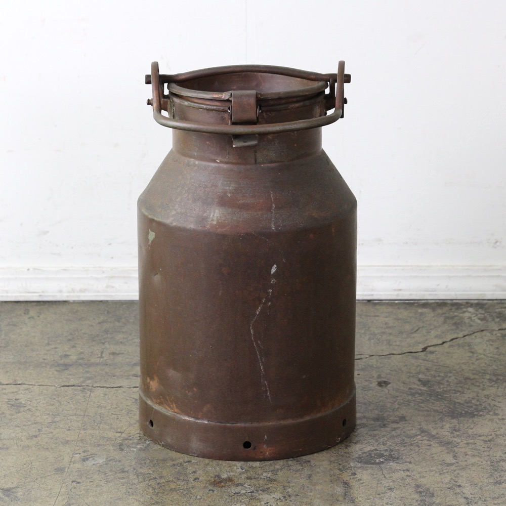 イギリス アンティーク コッパー ミルク缶の画像