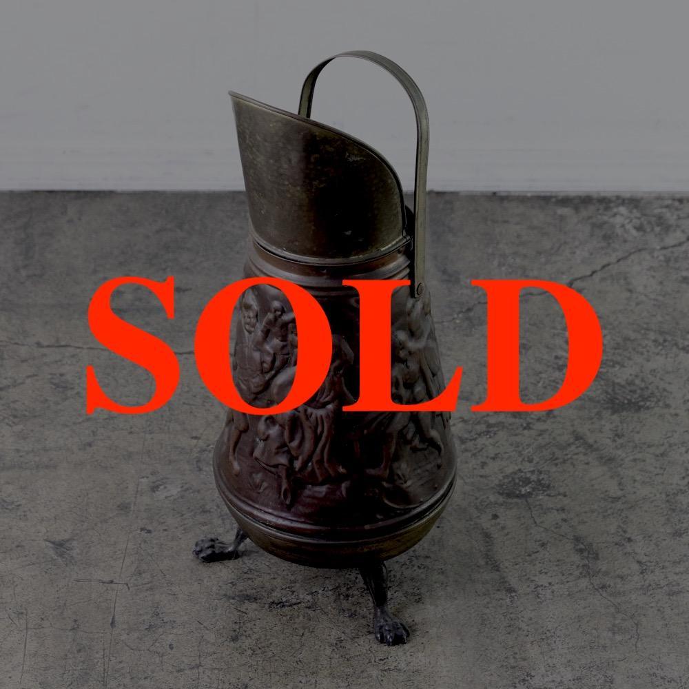 イギリス アンティーク コッパー＆ブラス コールバケツの画像