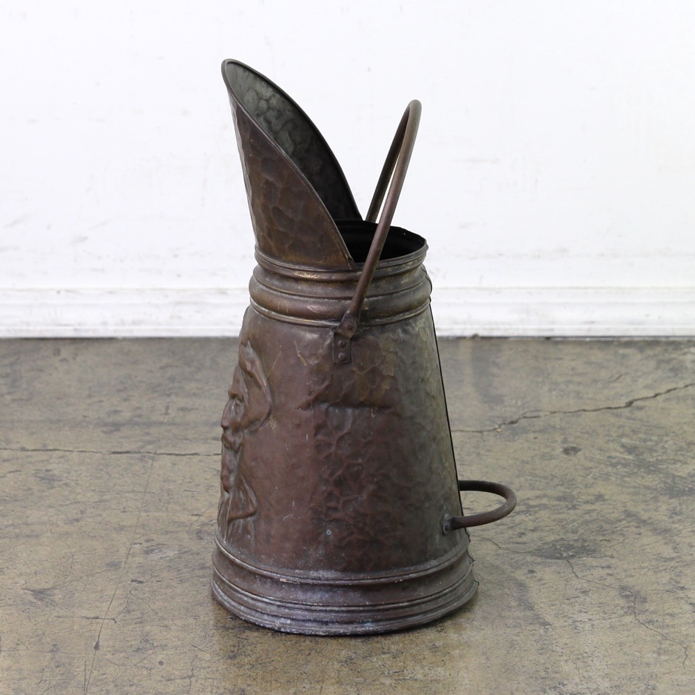 イギリス アンティーク コッパー＆ブラス コールバケツの画像