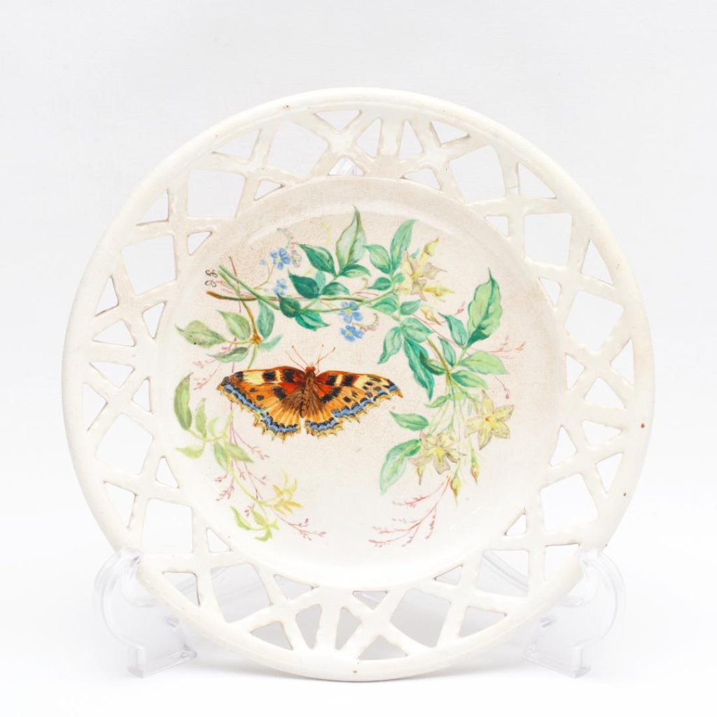 イギリス アンティーク デザートプレートの画像