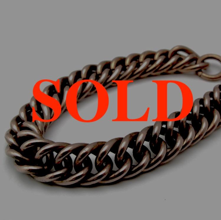 ヴィンテージ コパー チェーンブレスレットの画像