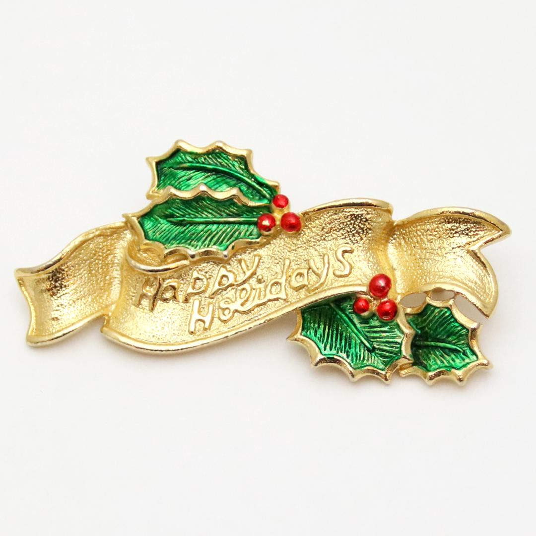 ヴィンテージ Gerry's クリスマスブローチの画像