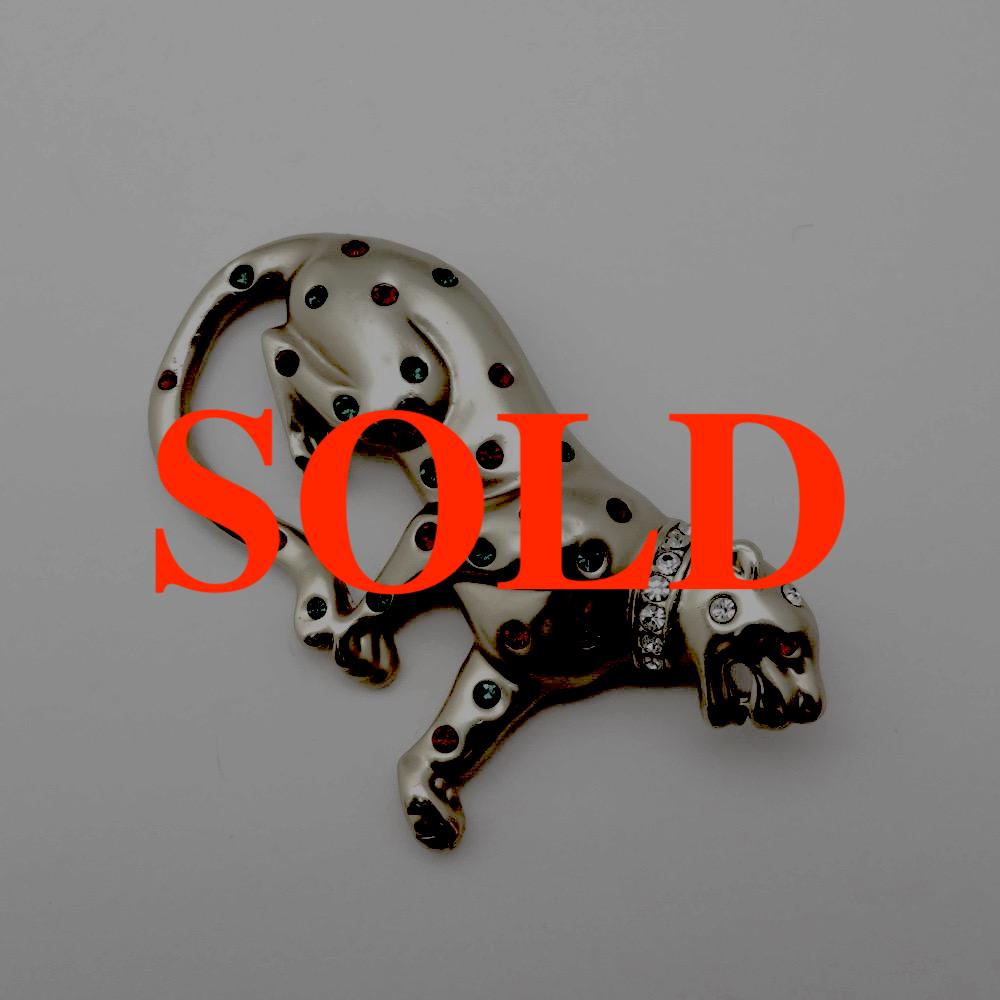 ヴィンテージ Leo Pard／豹のブローチの画像