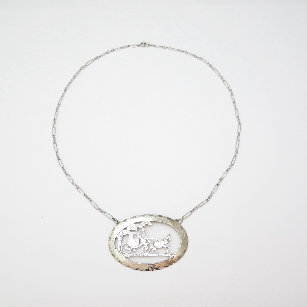 スターリングシルバー ハンドメイド ネックレスの画像