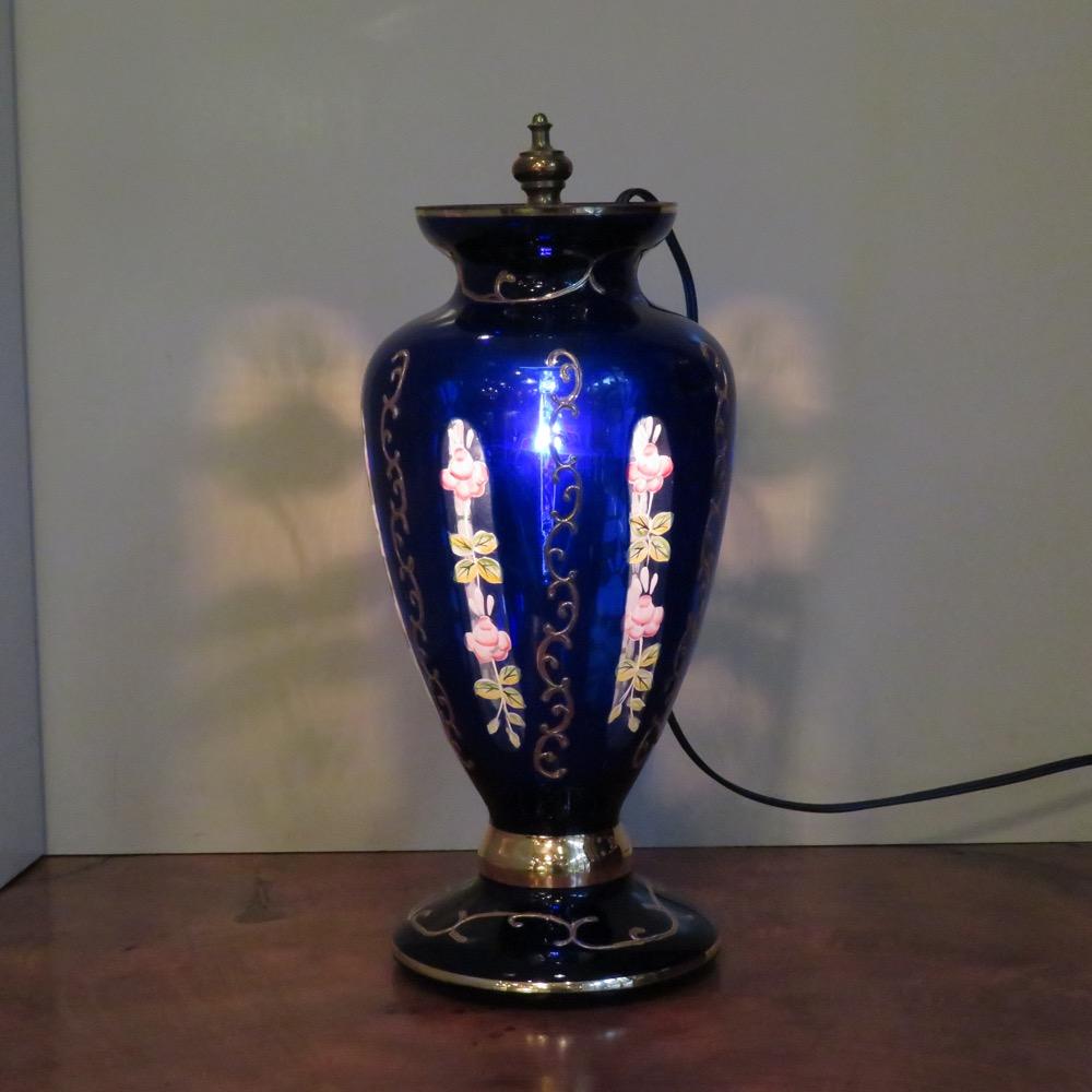 イタリア ヴィンテージ ヴェネチアンガラス テーブルランプの画像