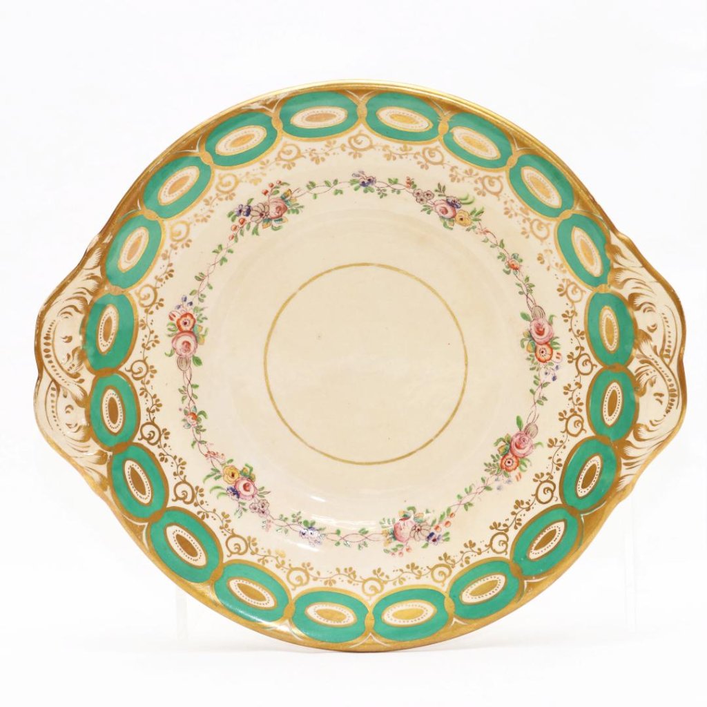 イギリス ヴィクトリアン ハンドペイント B&Bプレートの画像