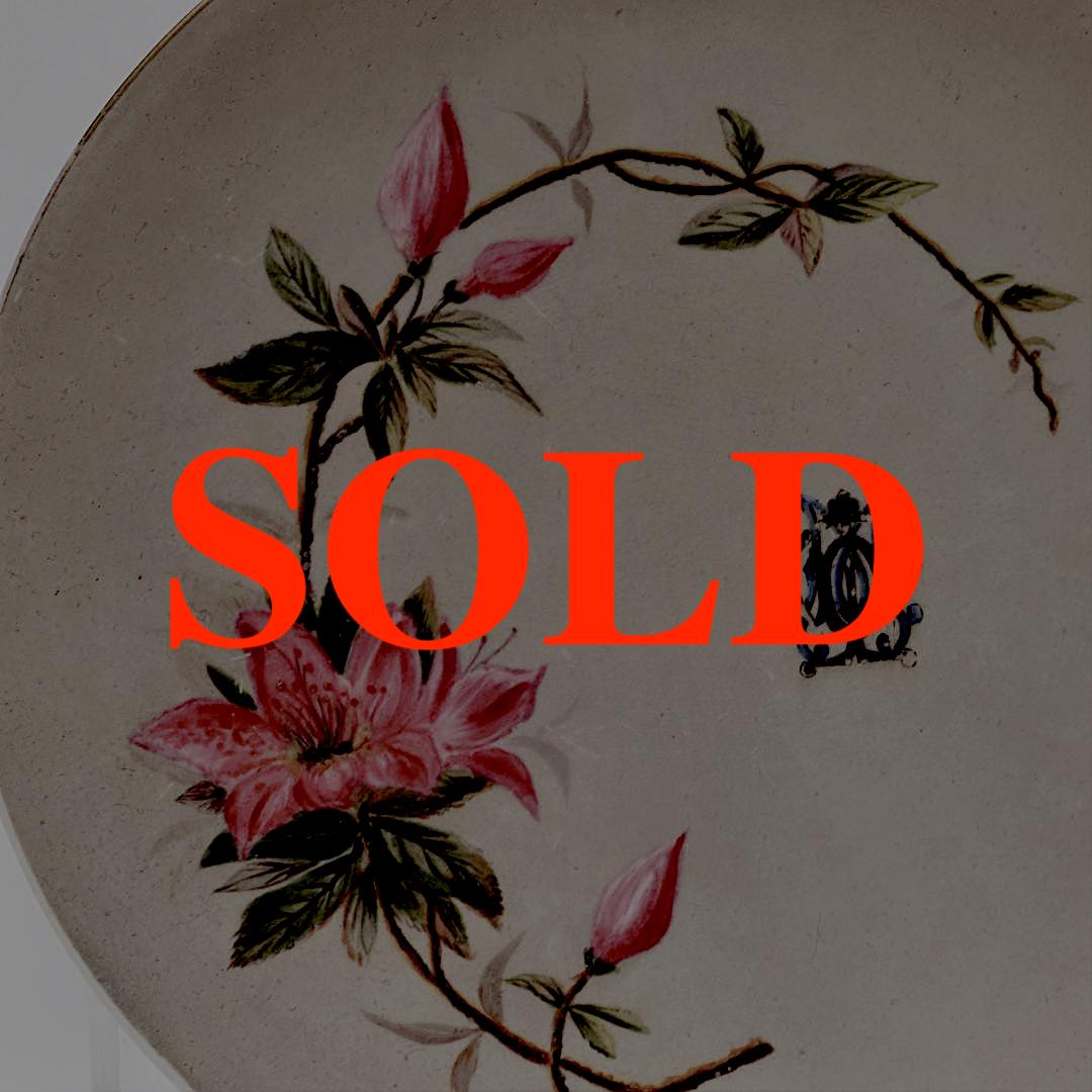 イギリス ヴィクトリアン ハンドペイント プレートの画像