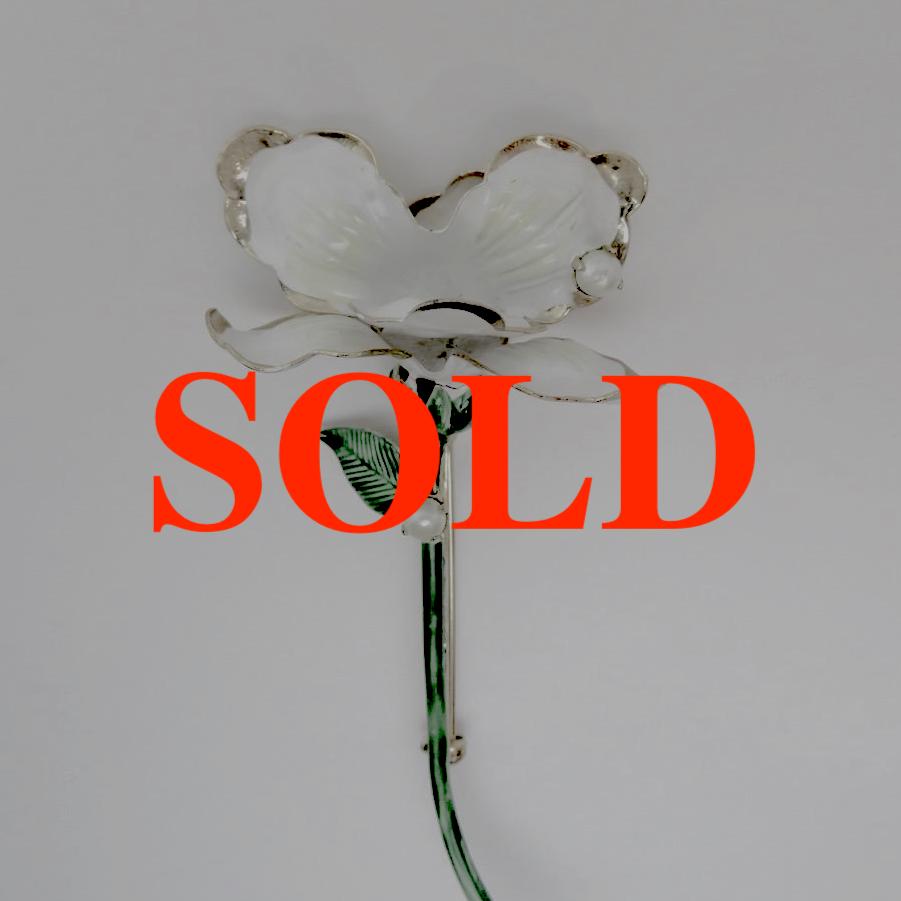 Original by Robert エナメル 花 ブローチの画像