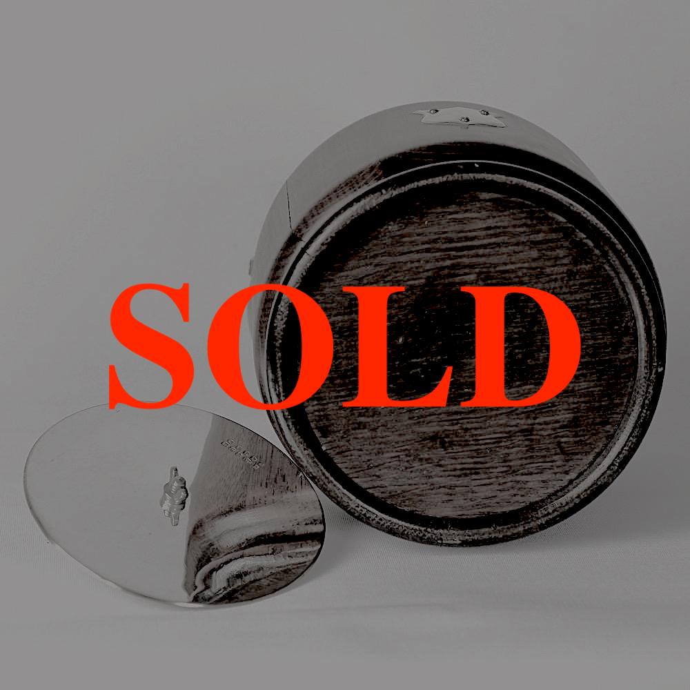 イギリス アンティーク ビスケット バレルの画像