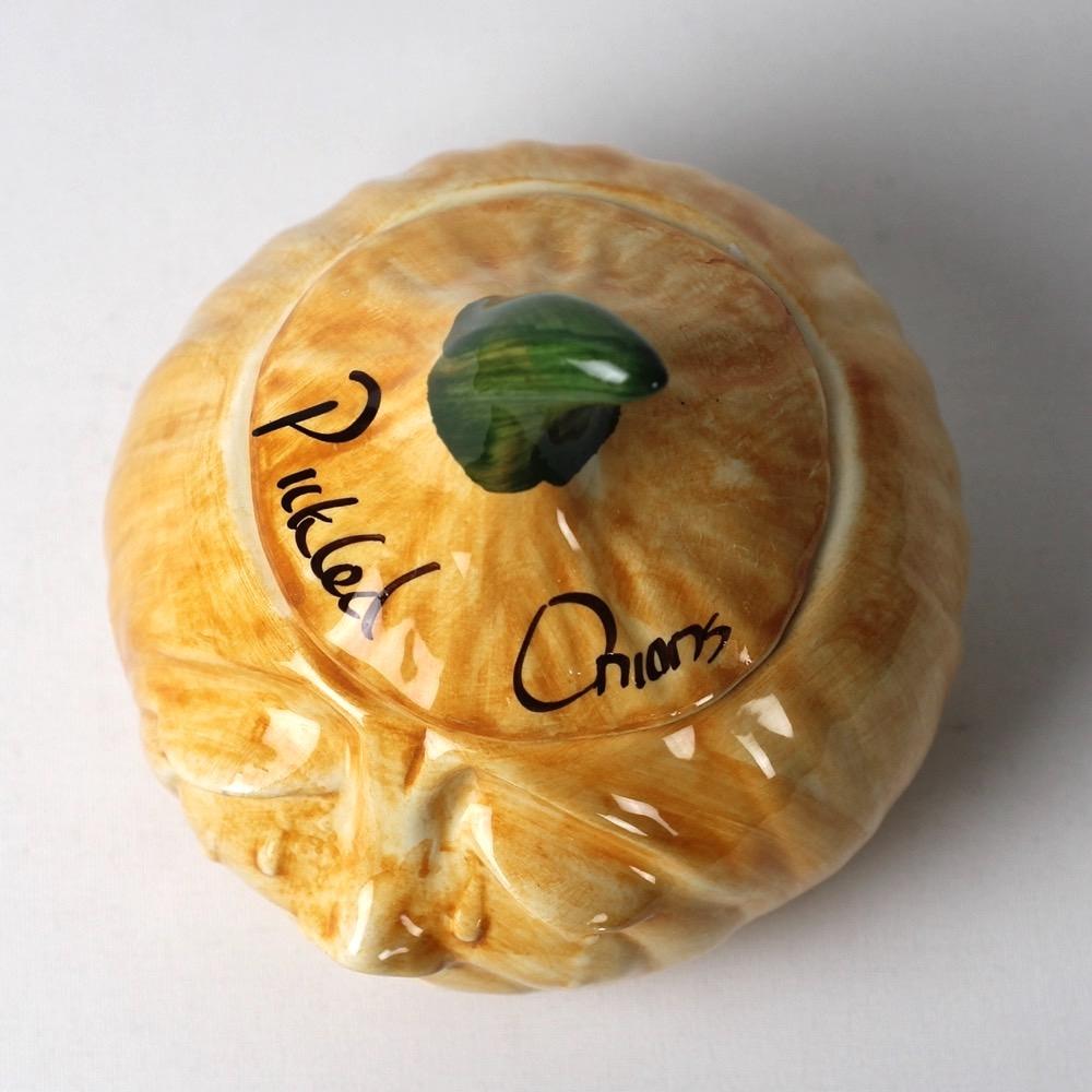 イギリス ヴィンテージ フェイスポット Pickled Onions画像